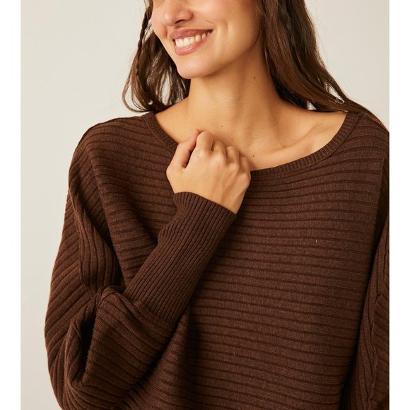 FREE PEOPLE Sublime Pullover / Chocolate Lava - Picture 8 of 11